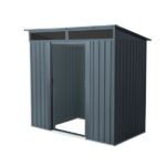 KOVINSKA VRTNA HIKA VITAVIA LIEGE 64, MAT ANTRACIT 180X184X109
